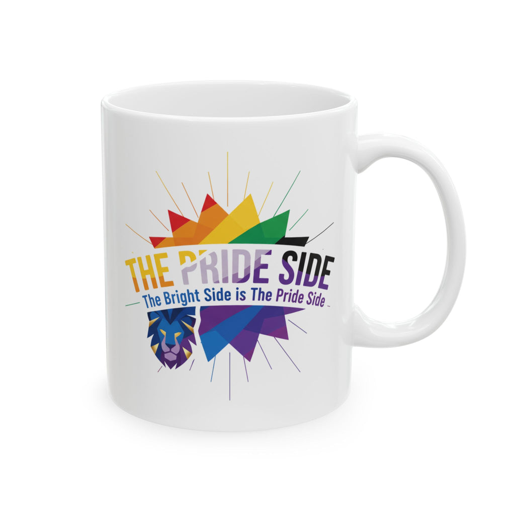 Pride Ceramic Mug, LGBTQ+ Drinkware, Coffee Cup, Unisex Kitchen Accessories, Inclusive Daily Use Gift