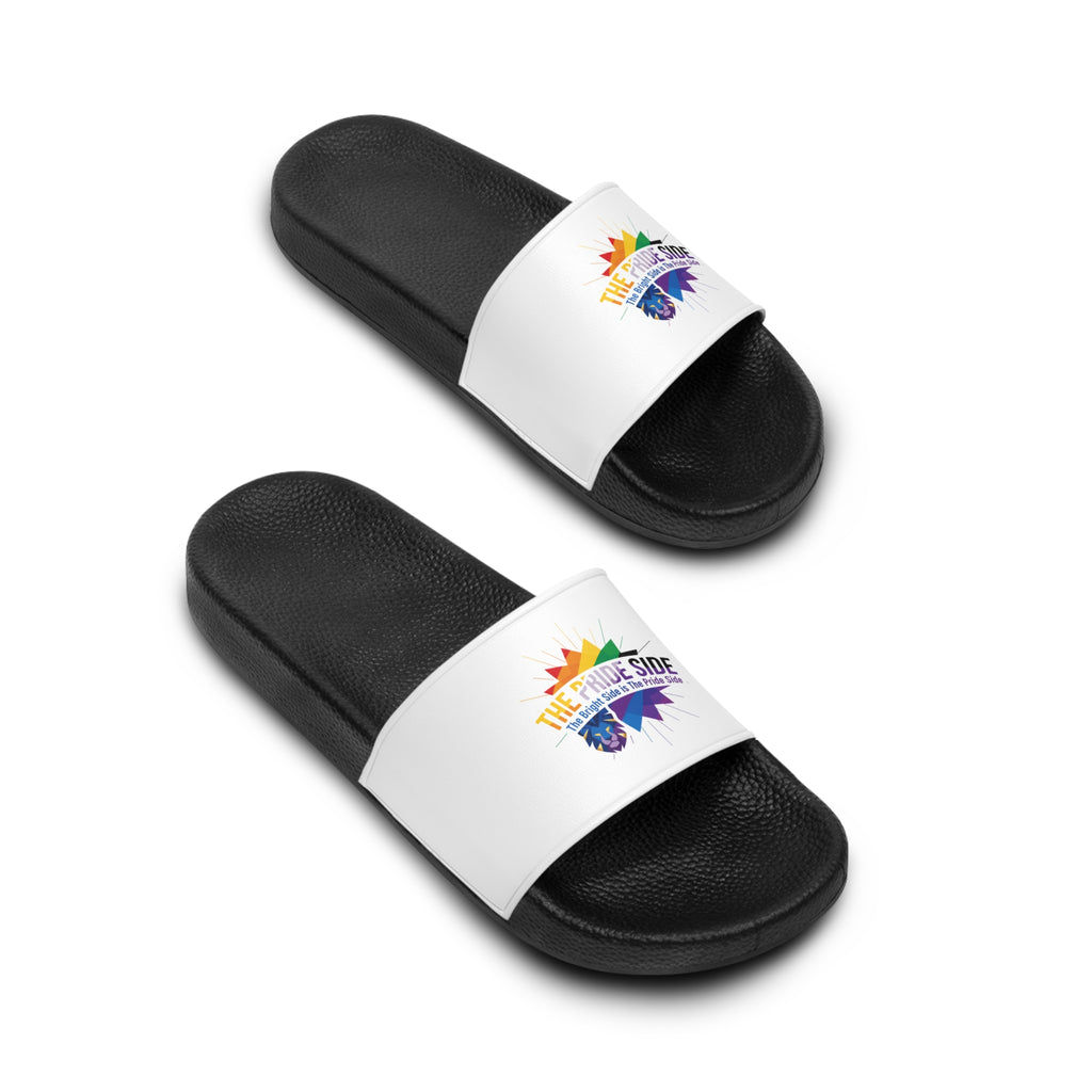 Bold Pride Slide Sandals, LGBTQ+ Shoes, Unisex Comfort Slides, Gender Neutral Summer Wear