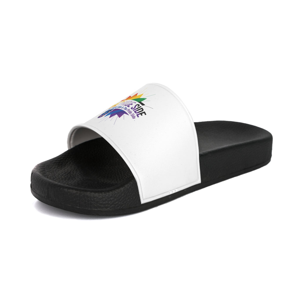 Bold Pride Slide Sandals, LGBTQ+ Shoes, Unisex Comfort Slides, Gender Neutral Summer Wear
