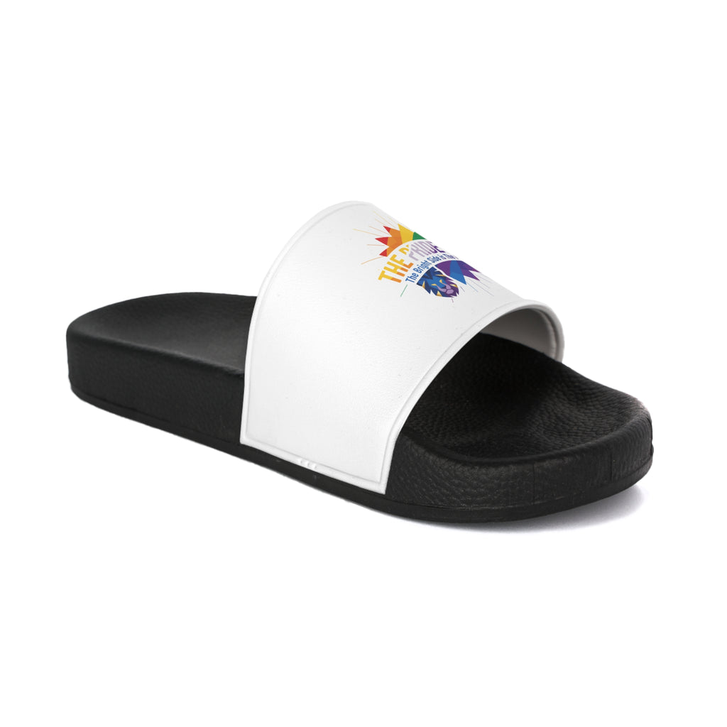 Bold Pride Slide Sandals, LGBTQ+ Shoes, Unisex Comfort Slides, Gender Neutral Summer Wear