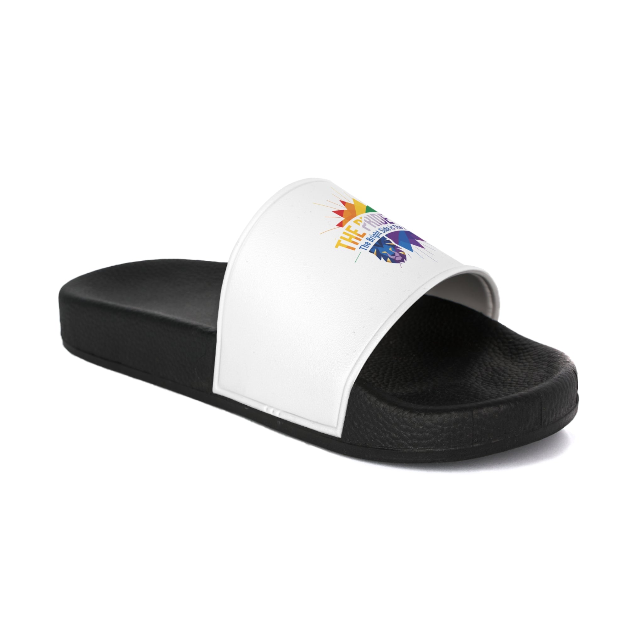 Bold Pride Slide Sandals, LGBTQ+ Shoes, Unisex Comfort Slides, Gender Neutral Summer Wear