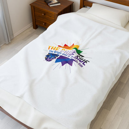 Pride Velveteen Plush Blanket | LGBTQ+ Cozy Throw